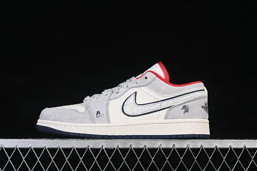 All categories Air Jordan Jordan series basketball shoes Air Jordan 1 Low High-end customized low-top sneakers Air Jordan 1 Low AJ1 Joe 1 horse-shaped relief High-end customized low-top retro basketball shoes JY6988-136